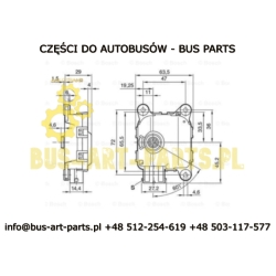 MECHANIZM SILNIKA NASTAWCZEGO KLAP KLIMATYZACJI IRIZAR 590174