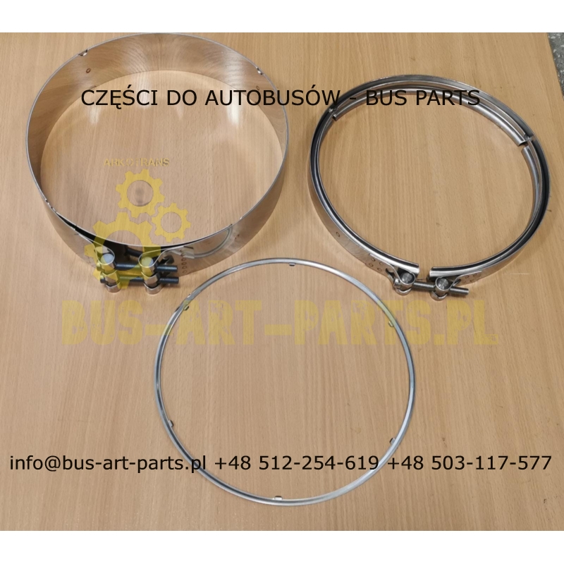 OBEJMA FILTRA DPF - ZESTAW SETRA S5.. S515 S516 S517 MERCEDES TRAVEGO TOURISMO EURO 6 OM470 OM471 A0019955744 A0004911580 A00099