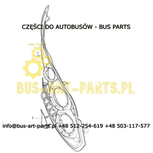 KLAPKA DYSZY SPRYSKIWACZA REFLEKTORÓW XENON VDL 30076045 PRAWA ZAMIENNIK