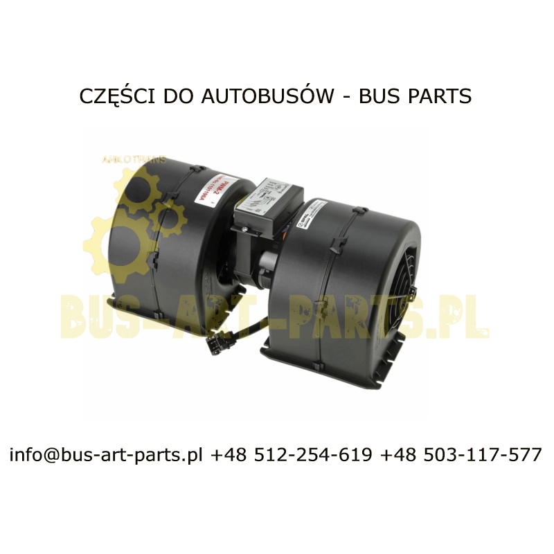 DMUCHAWA SETRA MERCEDES 009B40IET22 24V ORYGINALNA SPAL Z REGULATOREM OBROTÓW 6-PINÓW