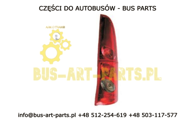 LAMPA ZESPOLONA TYŁ PRAWA SCANIA IRIZAR PB