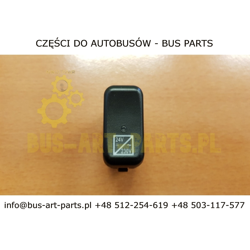 WŁĄCZNIK KLAWISZOWY NA PRZETWORNICĘ 24V/230V SETRA S4..