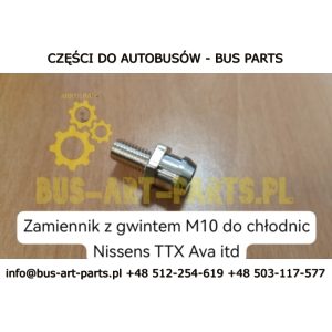 KRÓCIEC ODPOWIETRZAJĄCY CHŁODNICY M10 TYLKO DO CHŁODNICY AVA TITANIX NRF NISSENS MAN LIONS COACH LIONS STAR W CHŁODNICY 81061016