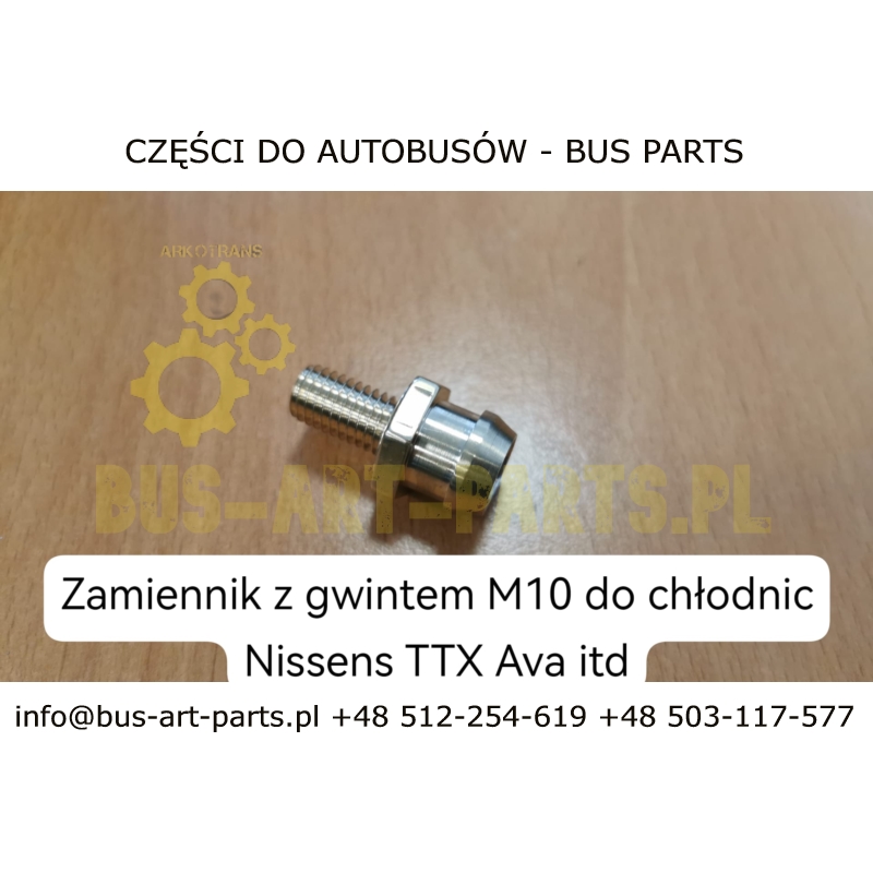 KRÓCIEC ODPOWIETRZAJĄCY CHŁODNICY M10 TYLKO DO CHŁODNICY AVA TITANIX NRF NISSENS MAN LIONS COACH LIONS STAR W CHŁODNICY 81061016