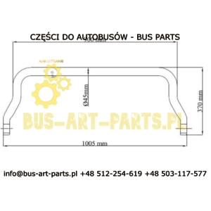 DRĄŻEK STABILIZATOR PRZÓD FI-45MM MAN A13 LION COACH R02 R07 R08 99-