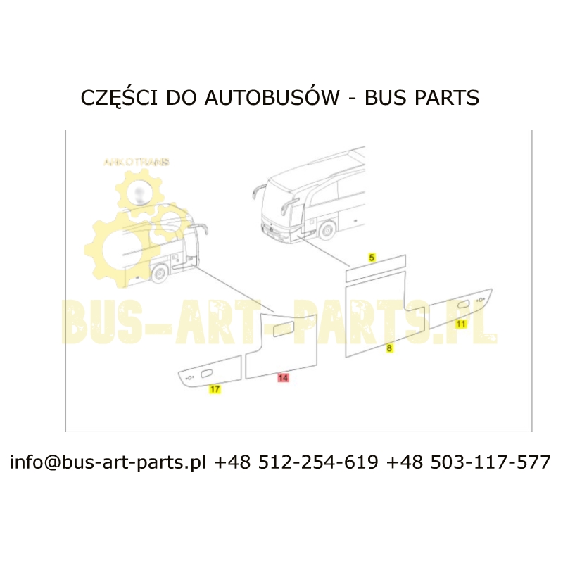 !!! WYPRZEDAŻ !!! PANEL BOCZNY MERCEDES TRAVEGO 6327541308 A6327541308