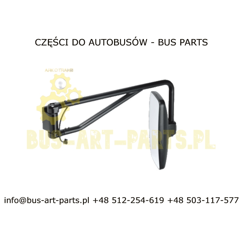 LUSTERKO KPMPLETNE PRAWE CONECTO CITO INTOURO DUŻE 380X170 PODGRZEWANE STEROWANE 24V ORGINAŁ