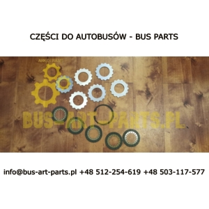 ZESTAW TARCZEK HAMULCA WAŁKA POŚREDNIEGO GO240-8 POWER SHIFT SETRA S4.. S5.. MERCEDES TRAVEGO TOURISMO