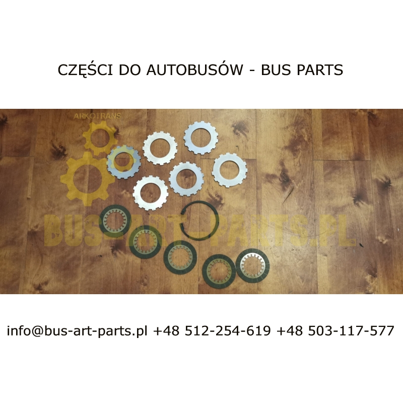 ZESTAW TARCZEK HAMULCA WAŁKA POŚREDNIEGO GO240-8 POWER SHIFT SETRA S4.. S5.. MERCEDES TRAVEGO TOURISMO