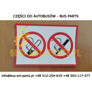 NAKLEJKA ZAKAZ PALENIA PAPIEROS E-PAPIEROS PAPIEROS ELEKTRONICZNY 180X120