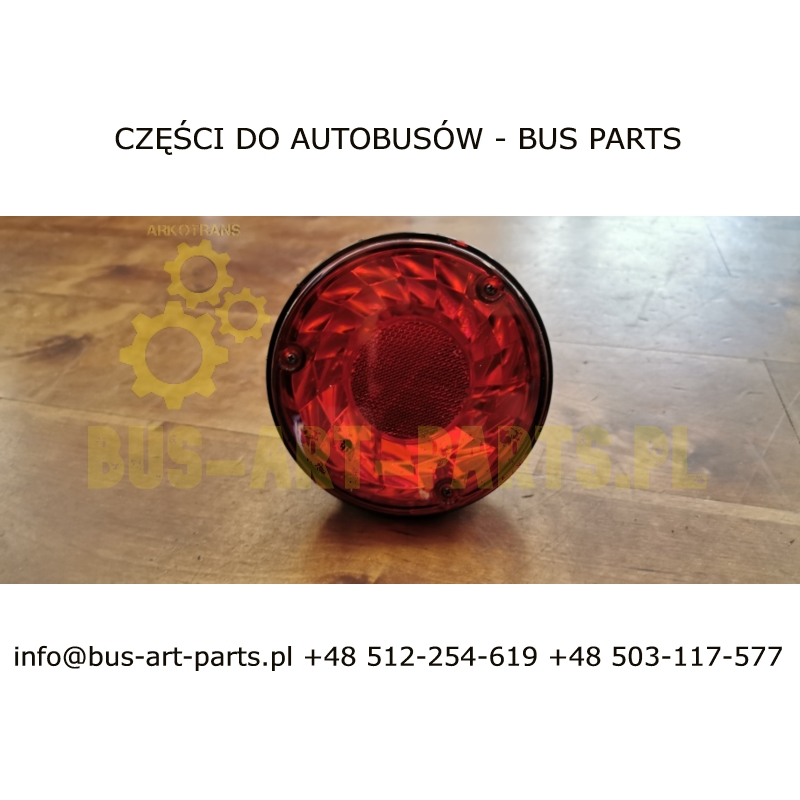 LAMPA TYŁ  FI-125mm CZERWONA STOP POZYCJA SCANIA IRIZAR NEW CENTURY 2005-