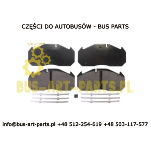 KLOCKI HAMULCOWE MAN A03 A13 A20 A21 A23 R07 R08 PRZÓD TYŁ VAN HOOL MERCEDES O404 O350 SETRA S3..HD GT H UL