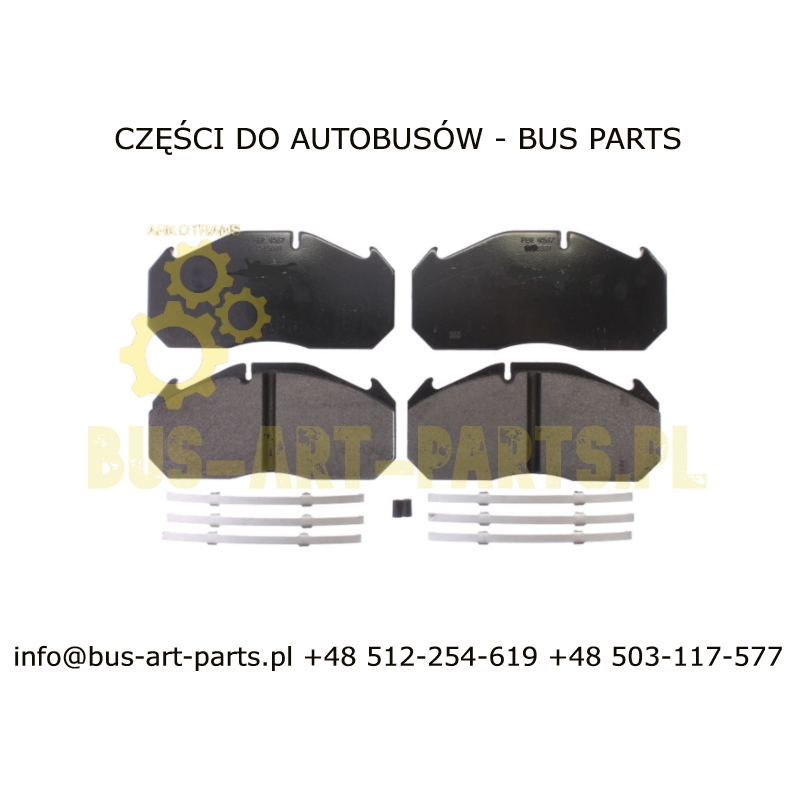 KLOCKI HAMULCOWE MAN A03 A13 A20 A21 A23 R07 R08 PRZÓD TYŁ VAN HOOL MERCEDES O404 O350 SETRA S3..HD GT H UL