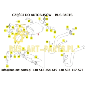 RURA WYDECHOWA MERCEDES TOURINO O510 - WLOTOWA DO TŁUMIKA  A4444920401  4444920401