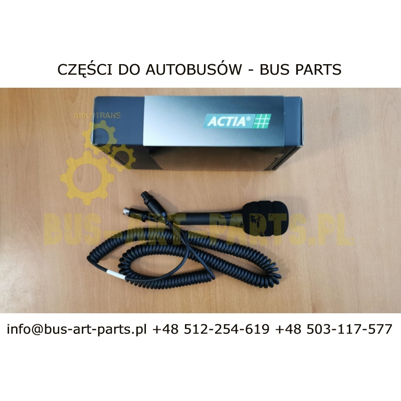 MIKROFON PILOTA 5 PINY Z KABLEM GNIAZDO DIN ACTIA 8390401