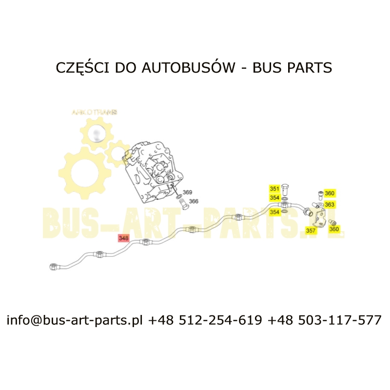 PRZEWÓD POWIETRZNY ZAWORÓW ROZPRĘŻNYCH - NA GŁOWICACH CYLINDROW MERCEDES TOURISMO SETRA S4.. OM457HLA LEŻĄCE