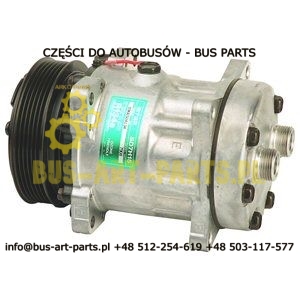 KOMPRESOR KLIMATYZACJI UNIVERSALNY 6PK 12V FI-119 SP-15 SP15 740353 DEPHI  ZAMIENNIK