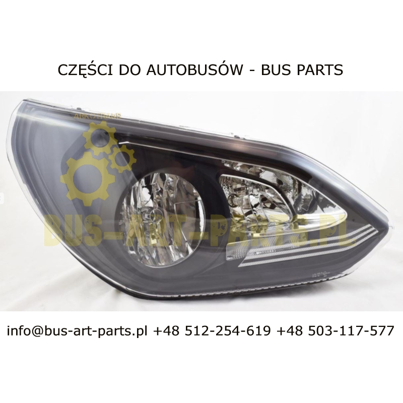 REFLEKTOR PRAWY SETRA S5.. S511 S515 S516 S517 S519 HD  H7 ZAMIENNIK