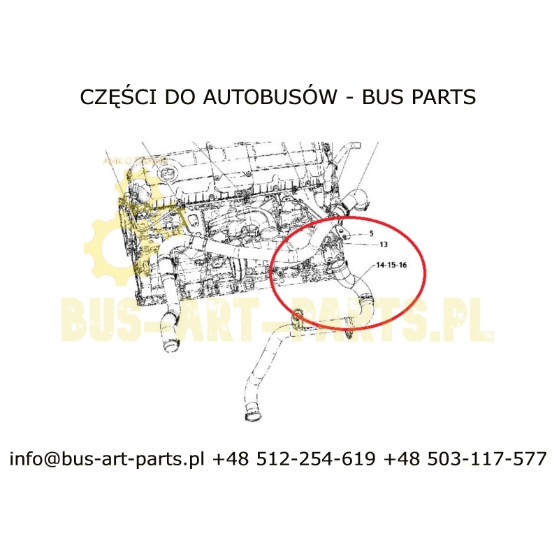 PRZEWÓD UKŁADU CHŁODZENIA VDL 1155955