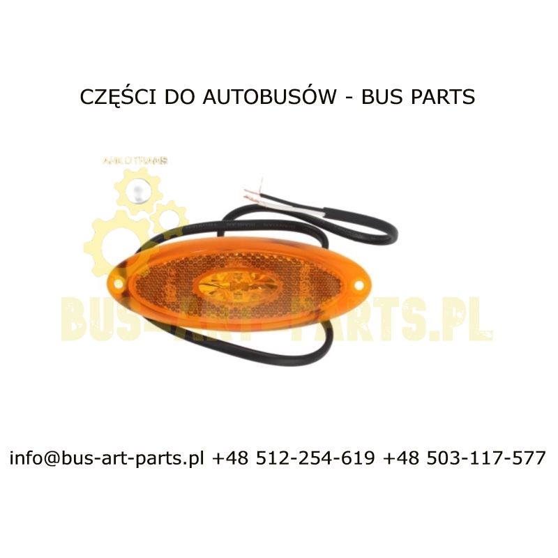 LAMPA OBRYSOWA POMARAŃCZOWA VAN HOOL T9.. T915 T916 T917