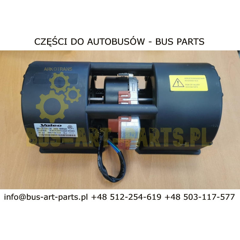 DMUCHAWA MERCEDES TRAVEGO TOURISMO K3G097BK3463  K3G097-BK34-63 4040OBR/MIN 344W