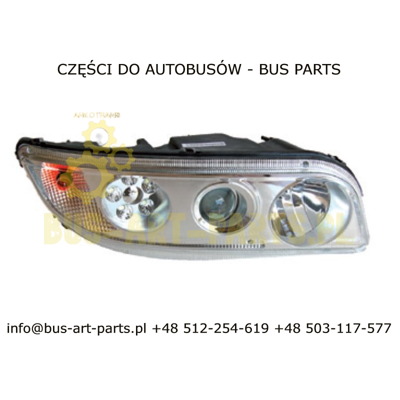 REFLEKTOR PRZEDNI PRAWY VOLVO 9700