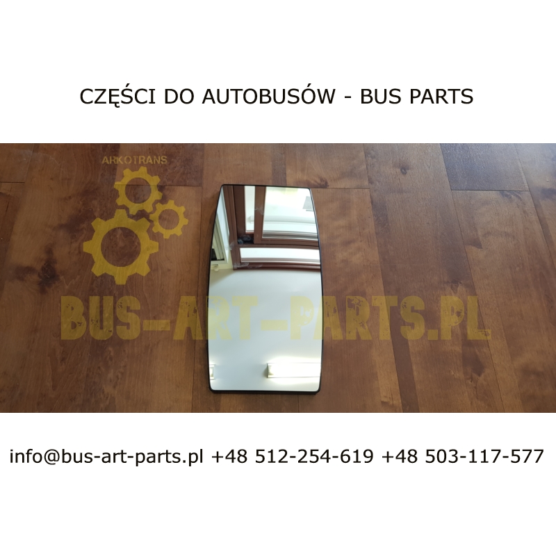 WKŁAD SZKŁO LUSTERKA 385x163 IVECO WING NIEPODGRZEWANE 4011033 40 11 033