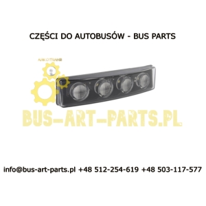LAMPA OBRYSOWA PRZÓD LED BIAŁA SCANIA TOURING HIGER