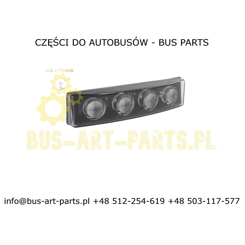 LAMPA OBRYSOWA PRZÓD LED BIAŁA SCANIA TOURING HIGER