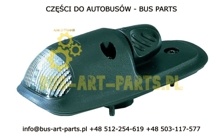 LAMPA OBRYSOWA BIAŁA PRZÓD NA DACH IVECO IRISBUS RECREO