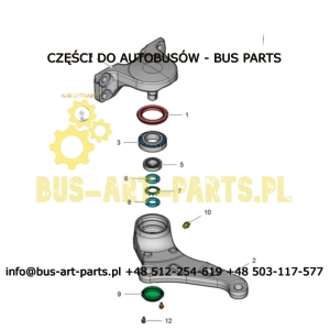 ŁOŻYSKO WSPORNIKA DRĄŻKÓW KIEROWNICZYCH ZF DO WĄSA  6284601219 0004600019 6284601119 4474152010 4474152006 4474152005