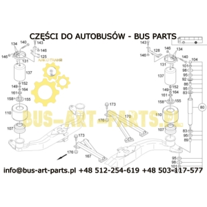 PODSTAWA GÓRNA PODUSZKI SETRA S415HD HDH S416HD HDH S417HD HDH TRAVEGO