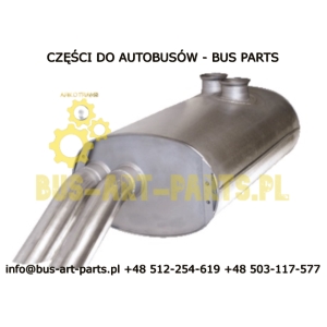 TŁUMIK SETRA S315 HD HDH GT GT-HD V8 OM442 2 WLOTY 2 WYLOTY OE DINEX