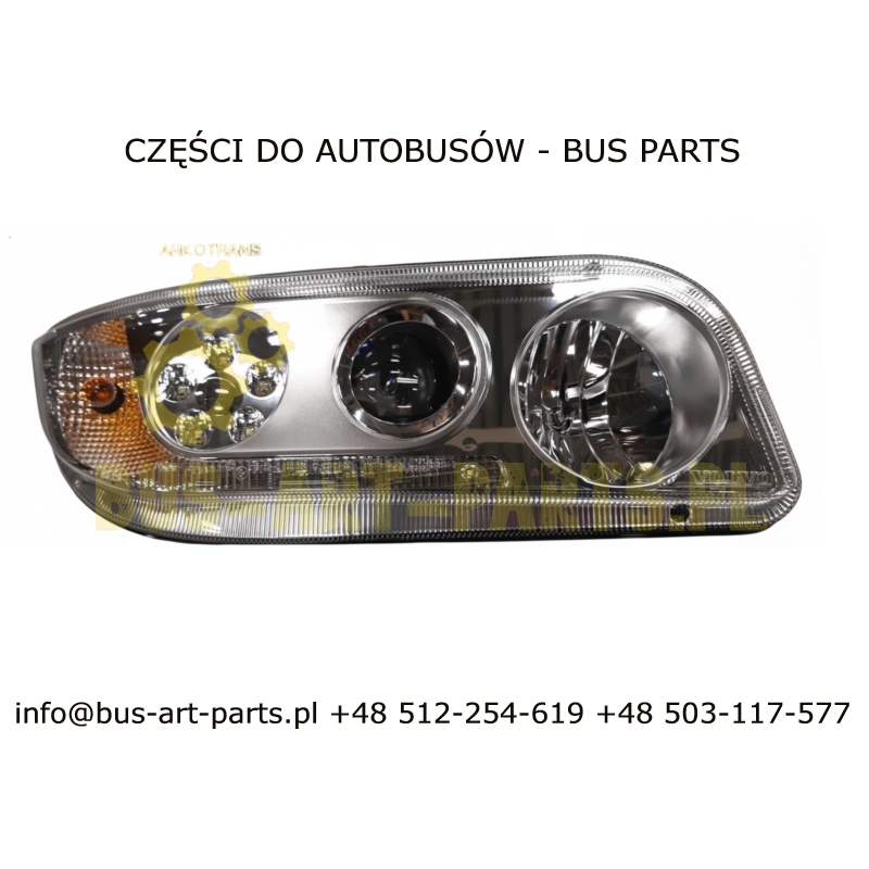 REFLEKTOR PRZEDNI LEWY XENON VOLVO 9000 SERIE 9700 9900