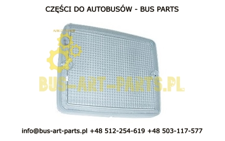 KLOSZ LAMPY COFANIA UNIWERSALNY  PROSTOKĄTNY BIAŁY MAN NEOPLAN