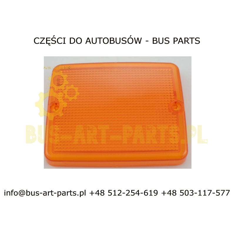 KLOSZ LAMPY KIERUNKOWSKAZU UNIWERSALNY PROSTOKĄTNY POMARAŃCZOWY 110X130 EOS