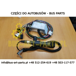 MIKROFON PRZEWODOWY ZE WZMACNIACZEM ZASILANIE 12V ZESTAW