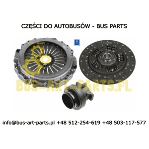 SPRZĘGŁO KPL ZF VDL FUTURA II E6 MX 12AS AS-TRONIC 1878006722 30190126 31043782  / DOCISK 30134672 / ŁOŻYSKO 30130087