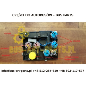 CZUJNIK ZAWORU OTWIERANIA DRZWI SETRA S415 S416  S4.. MERCEDES TOURISMO TRAVEGO ASCO JOUCOMATIC 4,5 BAR BRĄZOWY / NIEBIESKI 833-