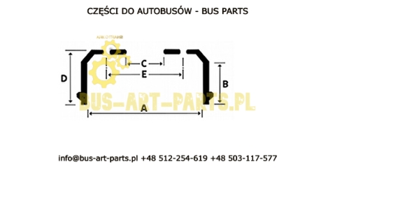 BĘBEN HAMULCOWY VAN HOOL T9.. T915 T8.. T815 CL5 410X220/280 10X26