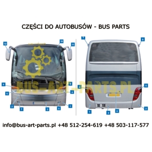 HALOGEN PRZECIWMGIELNY PRAWY SETRA S4..MERCEDES TRAVEGO I TOURISMO II ZAMIENNIK