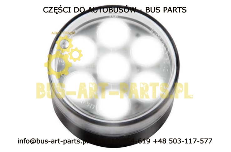 LAMPA TYŁ ARCOL COFANIA BIAŁA LED 12V FI-78