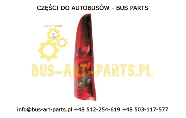 LAMPA ZESPOLONA TYŁ LEWA SCANIA IRIZAR PB