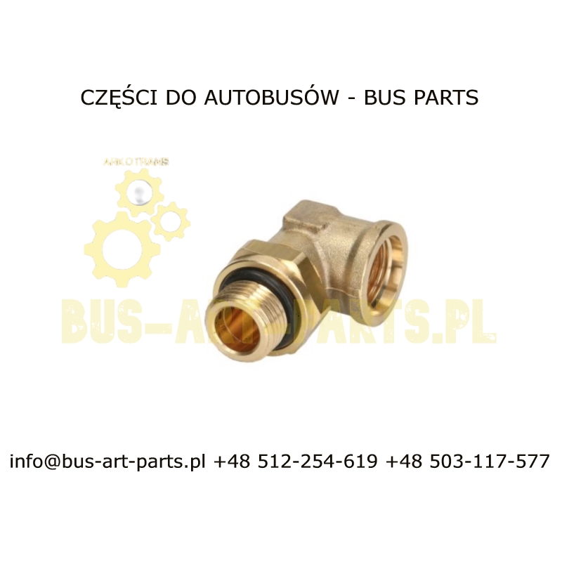 ZŁĄCZE PNEUMATYCZNE KOLANKO RAUFOSS M16X1,5 W / M22X1,5 Z SETRA S4.. MERCEDES TOURISMO TRAVEGO BOVA MAN NEOPLAN