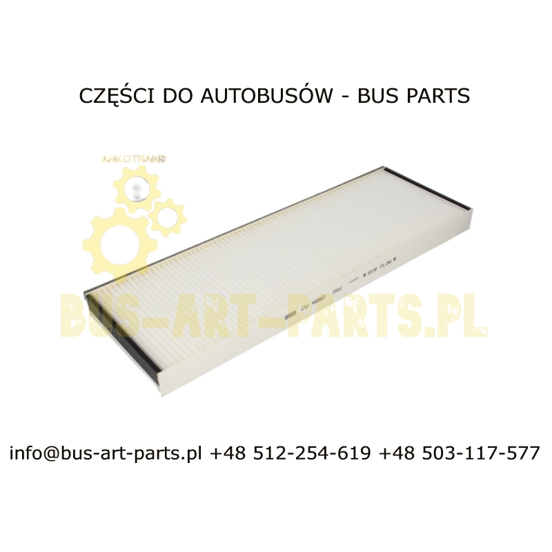 FILTR KLIMATYZACJI 456X153X30 GRUBY SETRA S4..GT..MERCEDES TRAVEGO