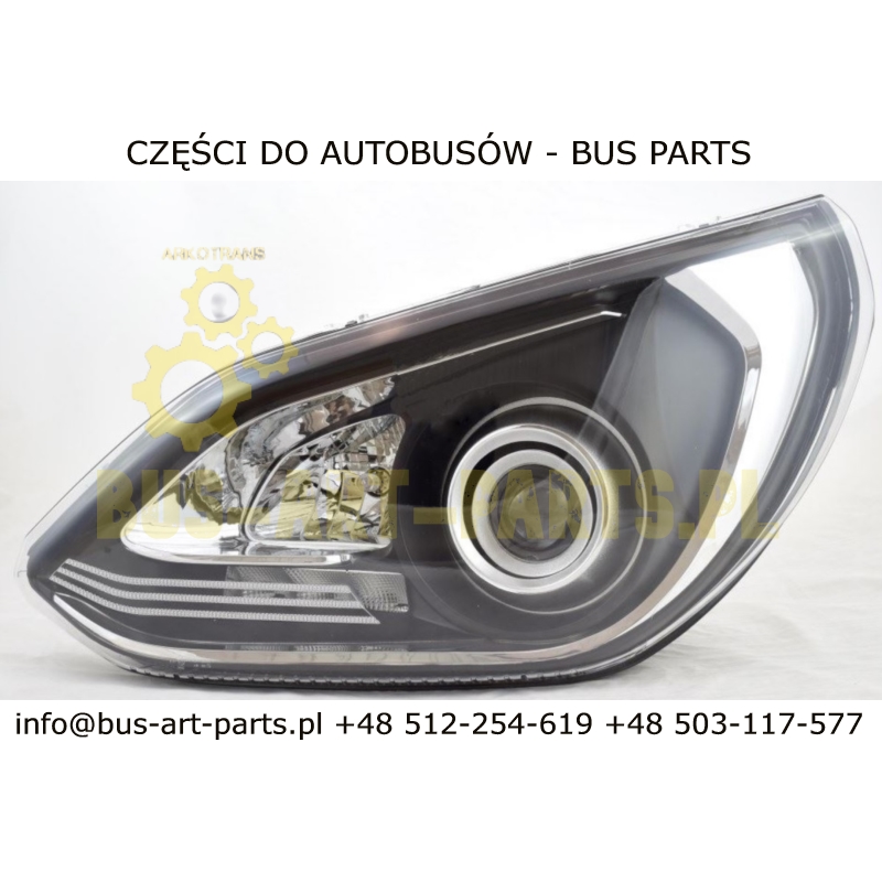 REFLEKTOR LEWY SETRA S5.. S515 S516 S517 HDH S531DT XENON 0005404454 A0005404454 ZAMIENNIK