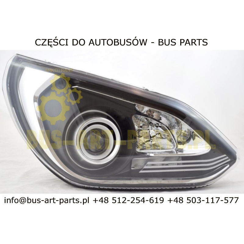REFLEKTOR PRAWY SETRA S5.. S515 S516 S517 HDH S531DT XENON 0005404554 A0005404554  ZAMIENNIK