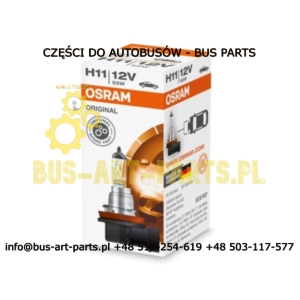 ŻARÓWKA H11 12V 55W HALOGENU PRZECIWMGIELNEGO SETRA S4.. S5.. MERCEDES TRAVEGO