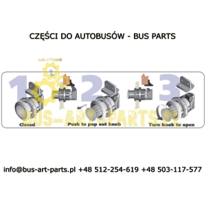 ZAMEK SCHOWKA MAN NEOPLAN - WCISKANY