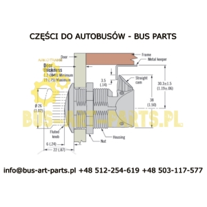 ZAMEK SCHOWKA MAN NEOPLAN - WCISKANY